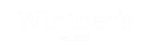 Winther's logo, hvid